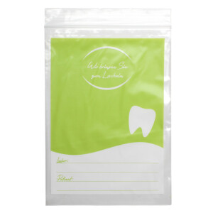 LDPE Ziplock bag with Kangaroo pouch - 180 x 250 + 230mm, 50my