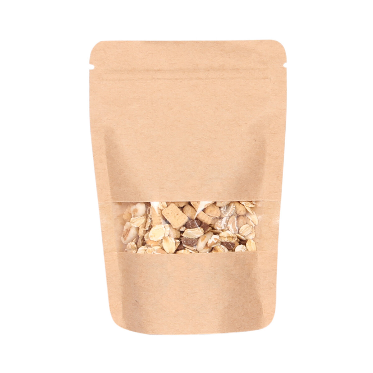 Doypack Stand-up pouch Kraft paper with sight window...