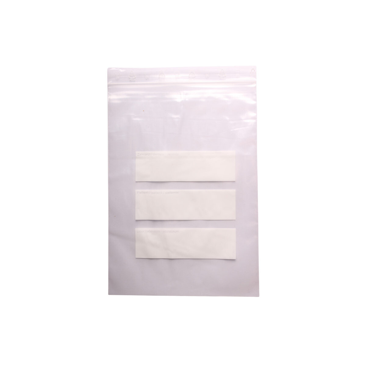 LDPE Ziplock bag with Kangaroo pouch - 180 x 250mm, 50my