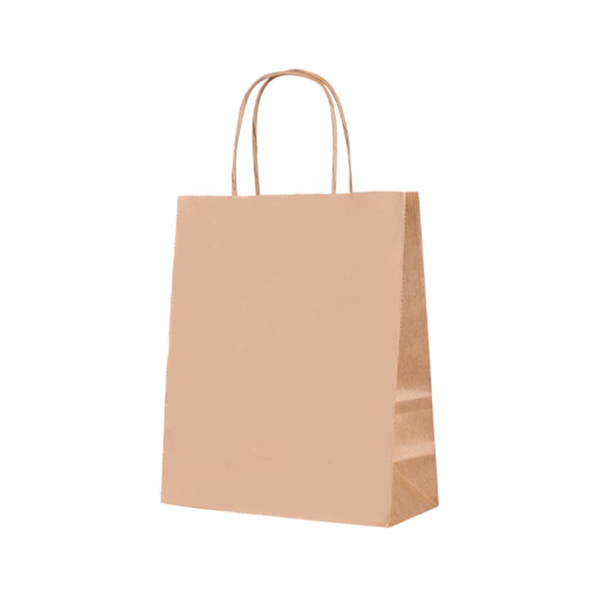 Sac en papier avec cordon torsadé - papier kraft -...